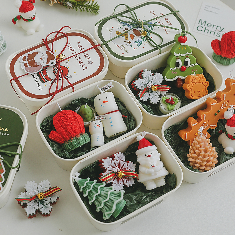 圣诞节礼物公司活动小礼品香薰蜡烛礼盒套装树创意装饰香氛伴手礼