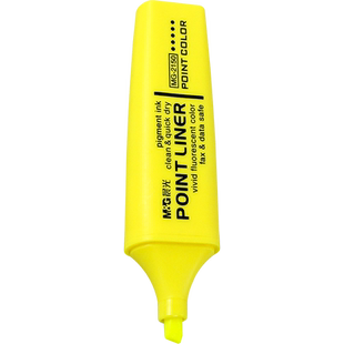 晨光黄色荧光标记笔学生用不透纸看书作彩色笔做笔记专用莹光记号笔初中生专用读书萤光颜色划重点彩笔小学生