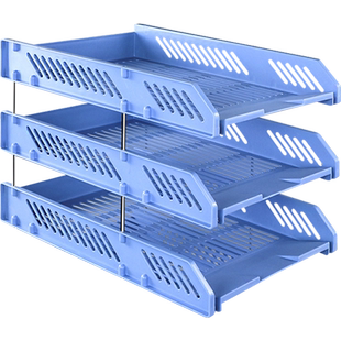 a4多功能文件架办公桌台面篮柜子分层框收纳盒多层置物盘三层桌面书架立式分类栏办公室办公用品文具大全架子