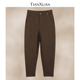 天轩商场同款 显瘦百搭TIDT723 修身 2025冬上新女休闲裤 加厚锥形裤