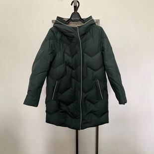 白鹅绒羽绒服时尚 天轩商场同款 女中长款 新款 连帽保暖TIDY234 冬季