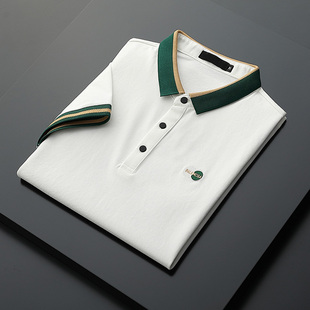 日系刺绣半袖 潮流百搭短袖 男士 男翻领韩版 T恤 polo衫 浩方2020夏季