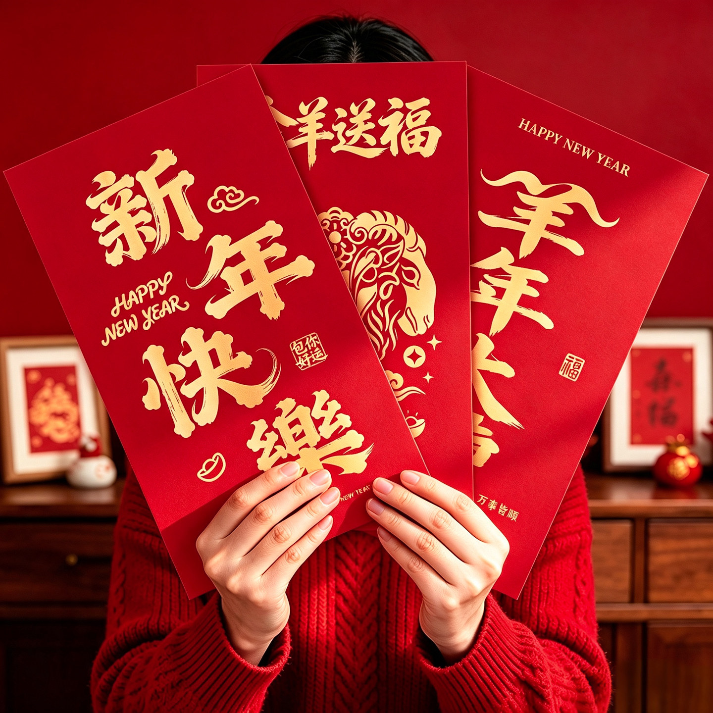 2027羊年新款新年春节超大红包个性创意仪式感过年喜庆万元利是封