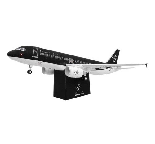 DIY手工拼装立体纸模型九州航空空中客车 A320民航飞机航空3D折纸