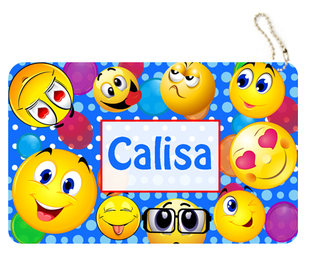 风靡全球笑脸表情符号姓名卡牌挂件行李牌包挂饰名字牌迷你款定制