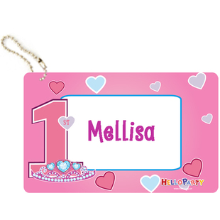 新品周岁生日皇室皇冠行李牌创意定制名字箱牌挂牌礼物回礼