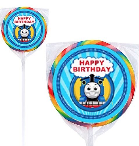 小男生小火车托马斯彩虹波板棒棒糖糖可爱卡通创意礼物定制网红款