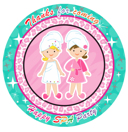 美容化妆spa女孩做面膜睡眠休闲派对贴纸儿童装饰自粘创意定制