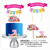 饰插牌套装 新品 超市购物精灵卡通女孩派对生日派对庆典蛋糕装