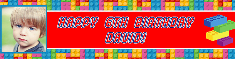 helloparty生日会派对红黄蓝可爱聚会主题装饰布置彩色横幅条幅