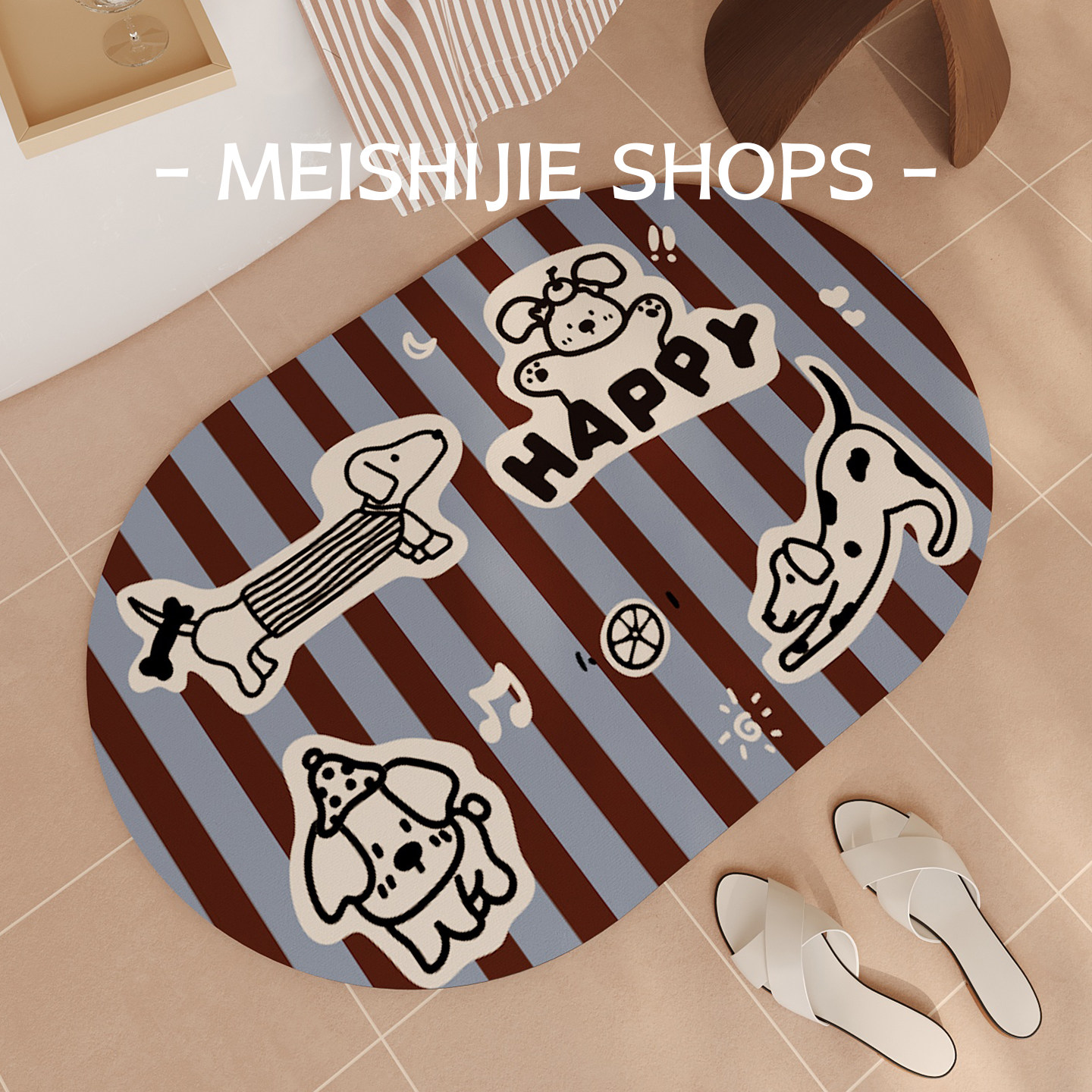 浴室地垫卫生间厕所门口洗手台超强吸水速干脚垫防滑防摔家用地毯,居家布艺,家用脚垫,淘宝优惠券,粉丝福利购,淘宝优惠卷