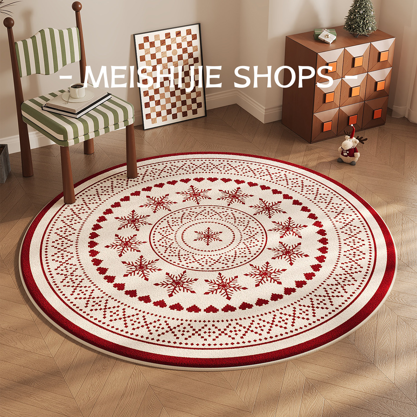 圆形地毯现代简约儿童房大地毯