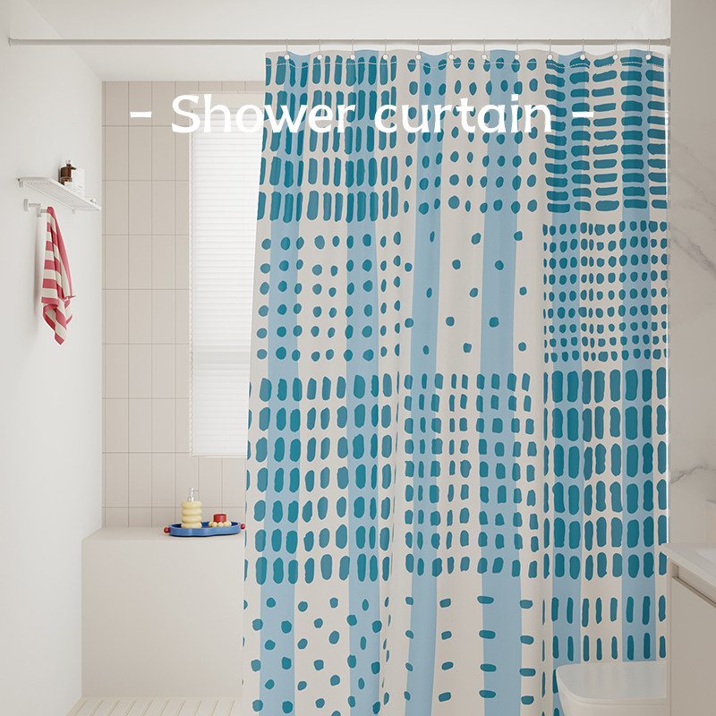 浴室浴帘套装免打孔卫生间门帘淋浴防水布洗澡遮挡帘挂帘保暖防水,居家布艺,门帘,淘宝优惠券,粉丝福利购,淘宝优惠卷