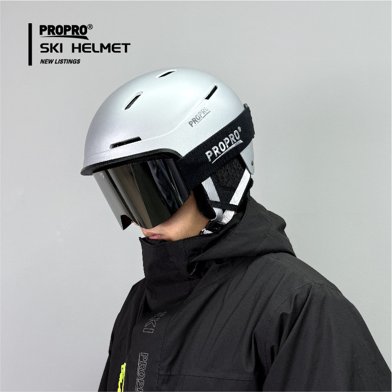 PROPRO滑雪头盔亚洲头型单双板男女通用保暖透气雪盔滑雪护具装备