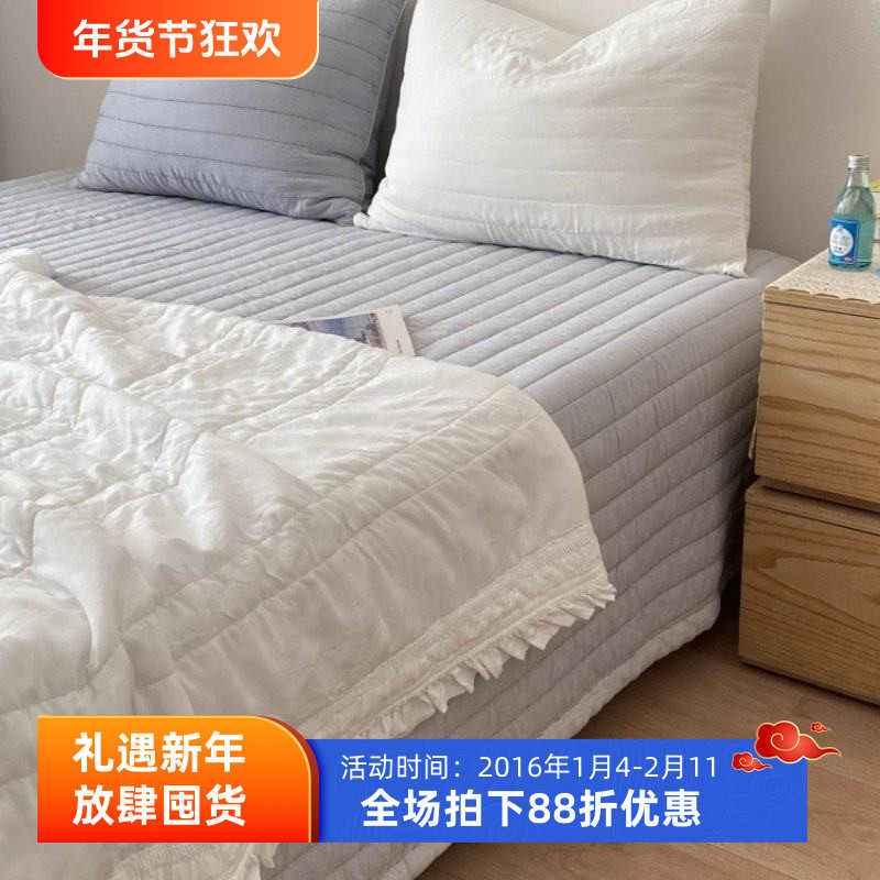 超柔软2024新品韩国正品天丝莫代尔床盖空调被绗缝床单套装可机洗