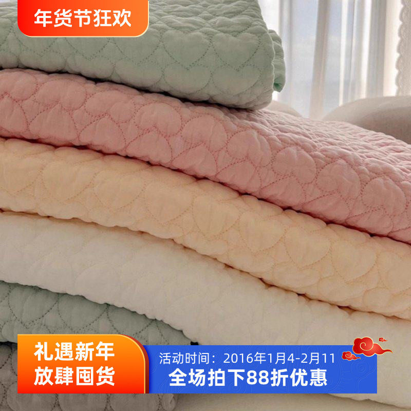 可爱爱心款软糯蓬松亲肤韩国床盖莫代尔柔软单双人床单夏被空调被,床上用品,床盖,淘宝优惠券,粉丝福利购,淘宝优惠卷
