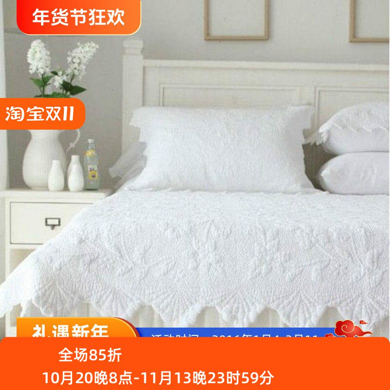 韩国衍缝时尚风夹棉欧式浪漫床单