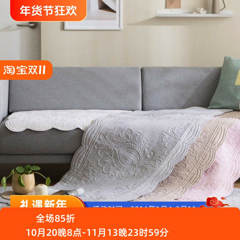 韩国进口沙发垫全棉沙发巾沙发套靠背巾扶手布艺四季通用全包万能