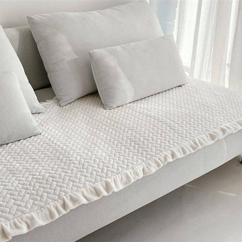 韩国进口沙发垫轻奢加厚毛绒布艺纯色欧式沙发套罩简约防滑飘窗垫,居家布艺,沙发垫,淘宝优惠券,粉丝福利购,淘宝优惠卷