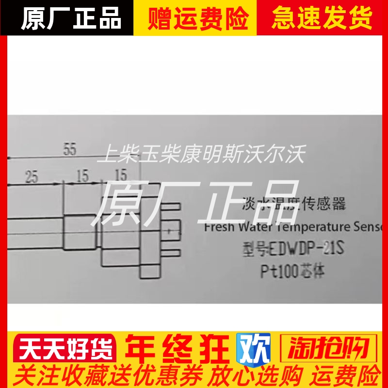 淡水温度传感器pt100恩达