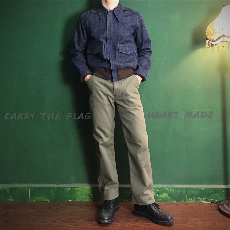 吾扛大旗 复古重磅 HBT人字纹水洗OG-107直筒休闲裤 日系咔叽男在类目 男装, 休闲裤中 - 来自Buy2taobao.com提供专业的淘宝代购服务