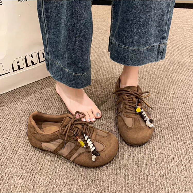 丑鞋不丑圆头复古德训鞋内增高女