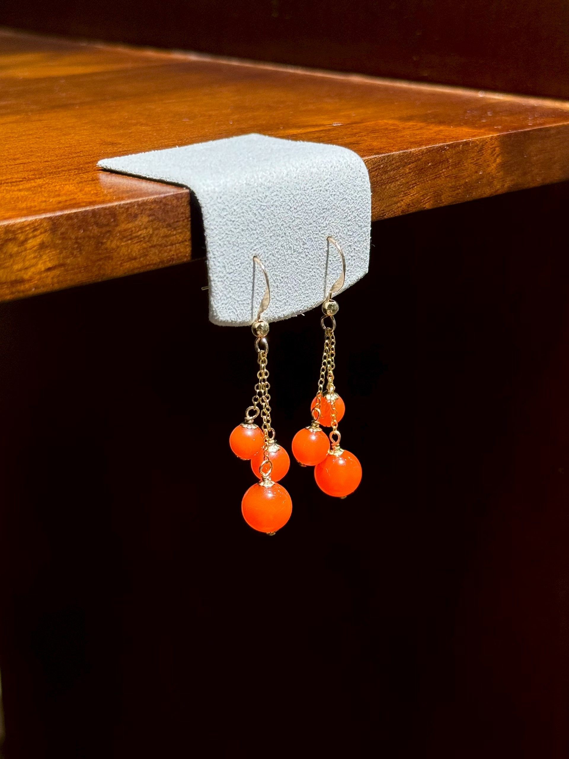 新疆发货正品南红耳环天然宝石耳坠14宽金镶永久不褪色耳饰带证书,珠宝/钻石/翡翠,耳饰,淘宝优惠券,粉丝福利购,淘宝优惠卷