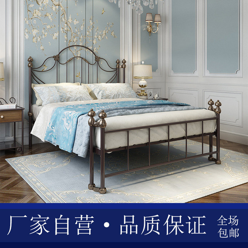 鑫礼豪铁艺床欧式公主复古简约铁架床单人双人经典高档定制架床