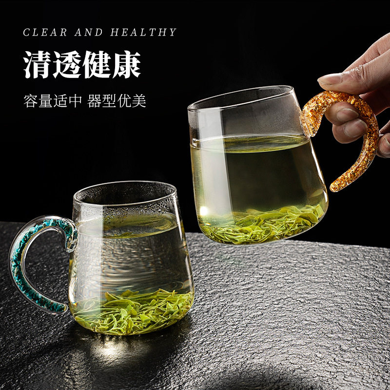 急冷急热玻璃啤酒杯果汁杯扎啤杯家用耐热泡茶杯牛奶杯子水杯