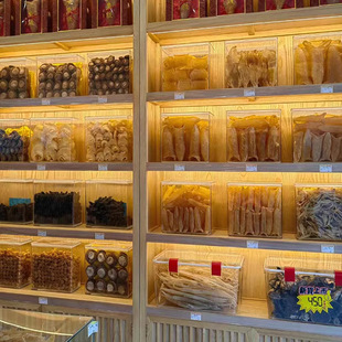 鱼胶展示柜收纳箱透明大容量储存茶叶中药材花胶嘉宝PC密封储物箱