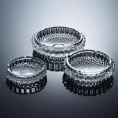 金达莱透明玻璃烟灰缸酒店客厅家用创意个性 网红大号烟缸