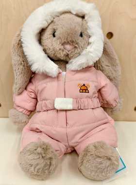 英国jellycat圣诞新品毛绒玩偶礼物滑雪装邦尼兔巴塞星星雪人现货