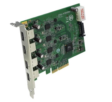 U3X4-PCIE4XE111 四通道 USB 3.0轉 PCI Express X4 扩展卡