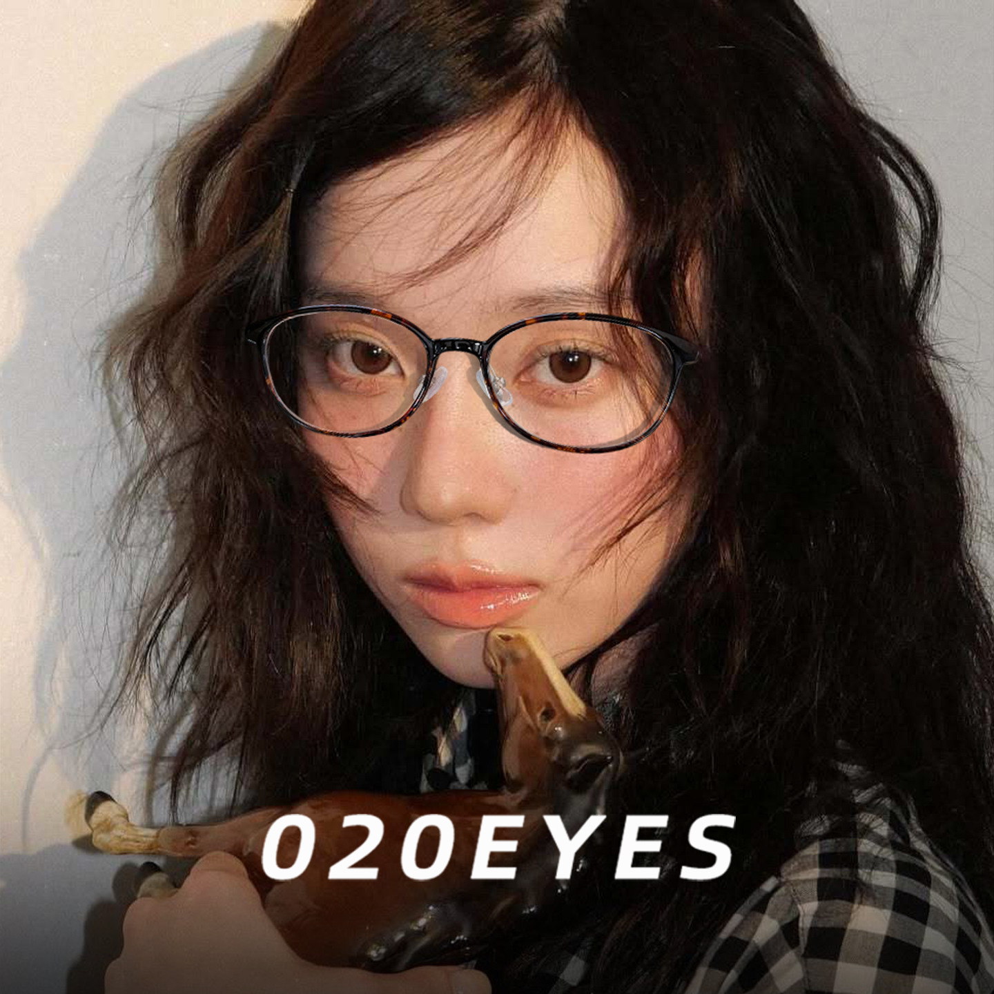 韩版超轻窄框近视眼镜女可配高度数复古玳瑁色小框书呆子镜框小脸