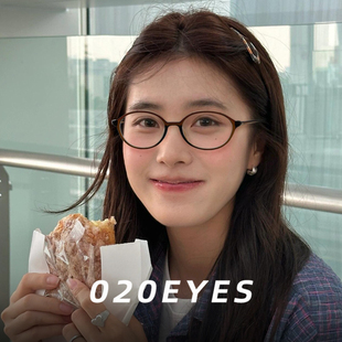 超轻TR茶色书呆子眼镜近视可配度数玳瑁色素颜显脸小防蓝光框架女