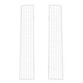 贫穷美学书架侧网衣帽架边网超市货架端头背网金属挂网两边网篮