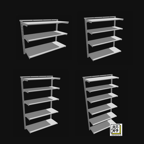 简约金属置物架可上下移动组合