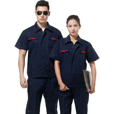 夏季短袖套装机修劳保服