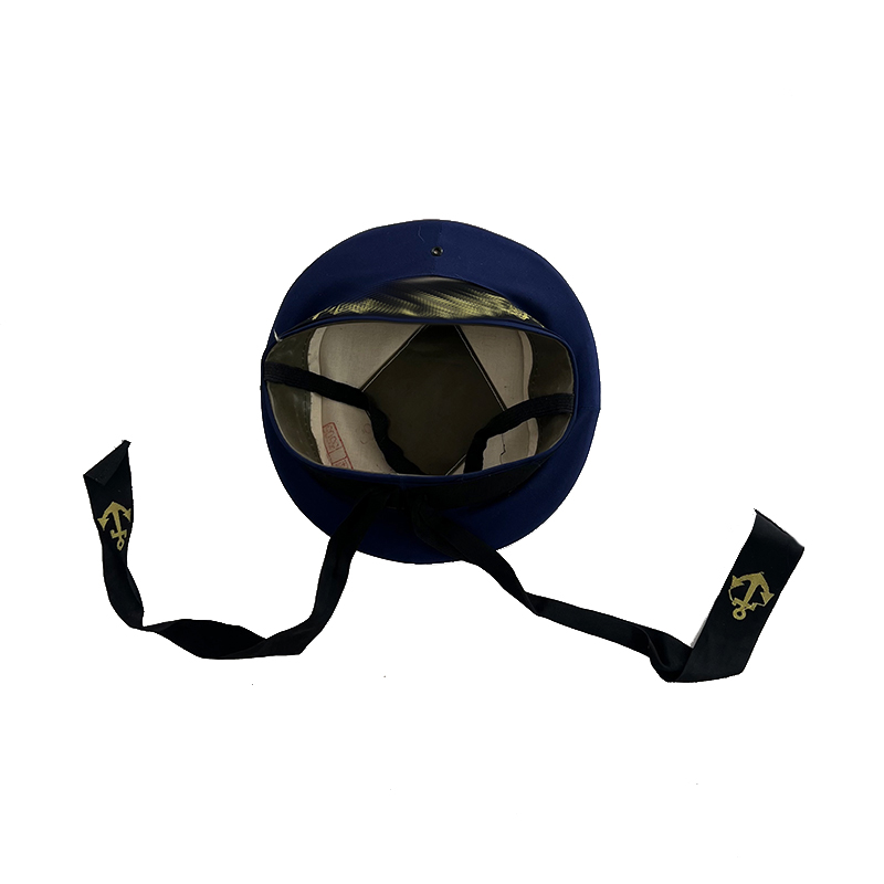 85蓝色水手帽的确良有飘带