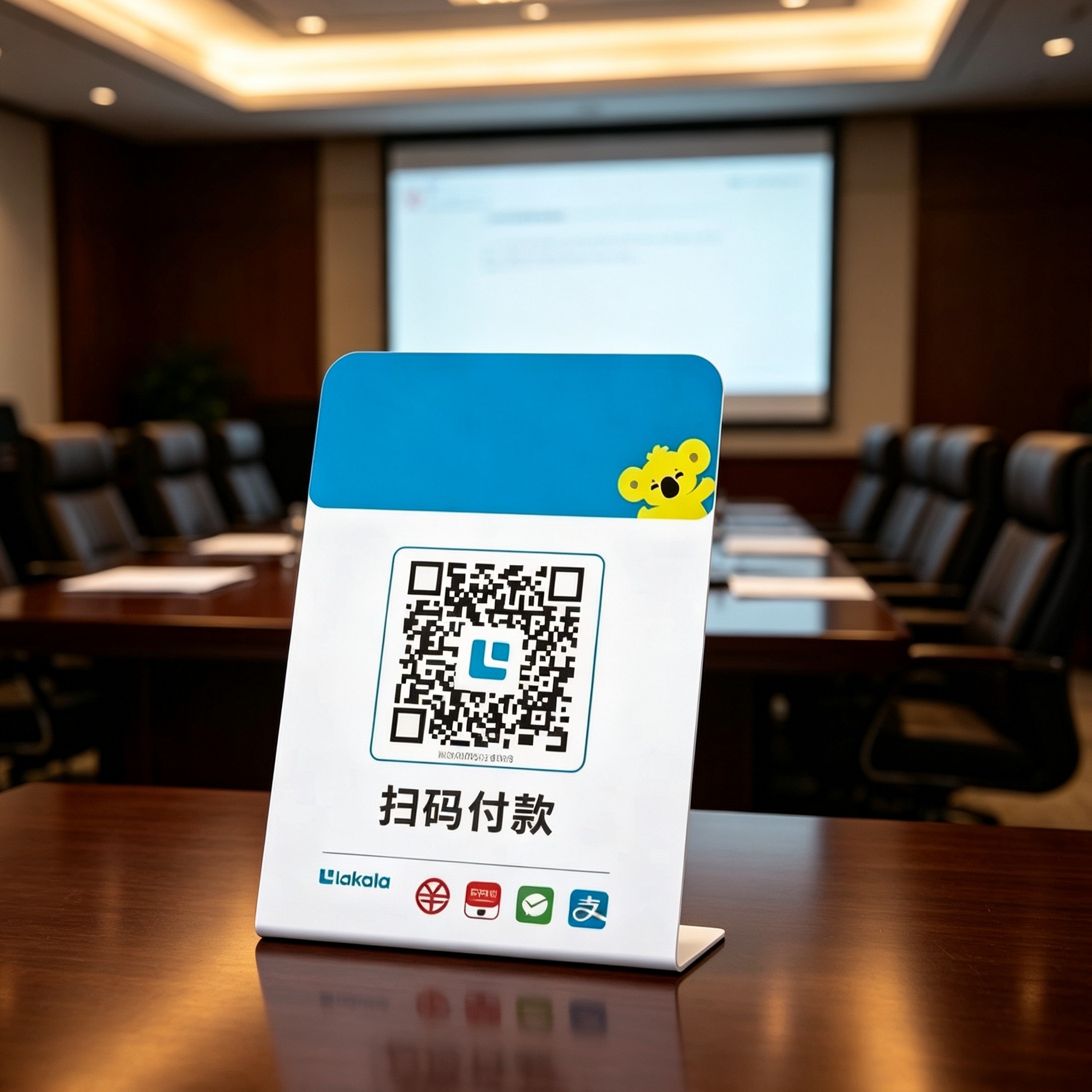 收款移动升级牌子支付展示牌手持收银吊牌挂牌超市摆摊通用