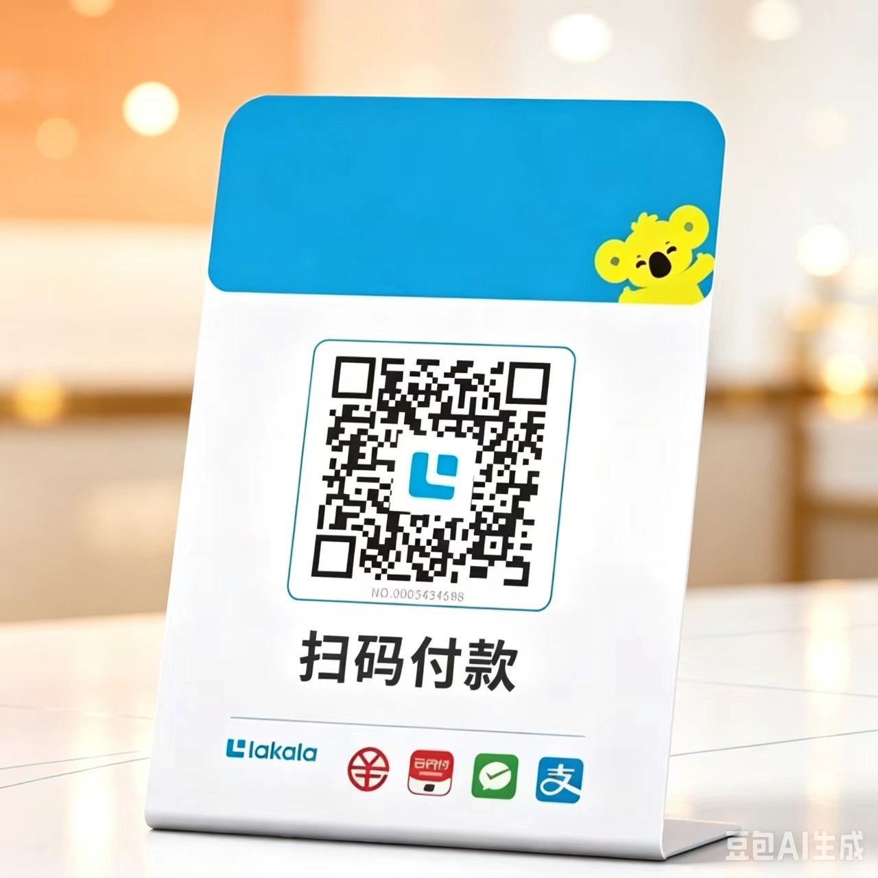 新款移动升级收款展示牌二维码有无营业执照都可以办理