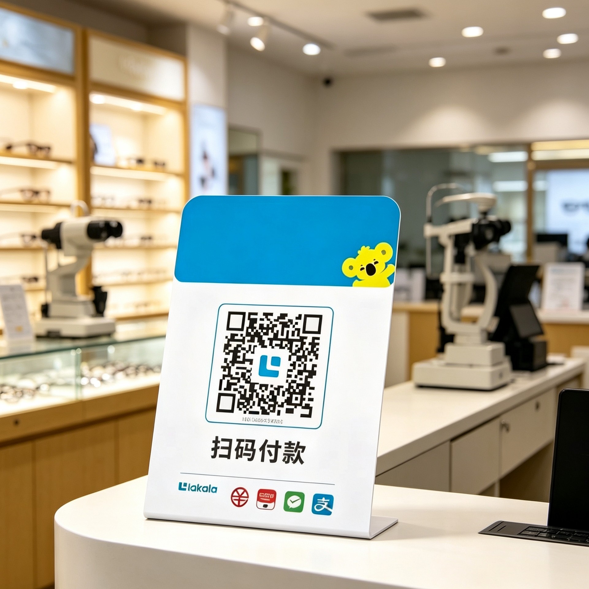 收款移动升级牌子支付展示牌手持收银吊牌挂牌超市摆摊通用