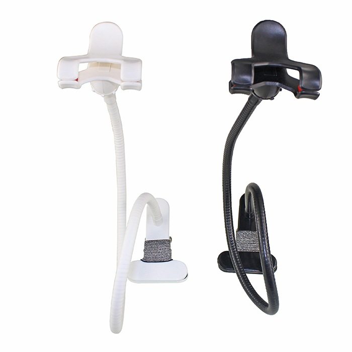 手机懒人支架 多功能铁夹子床头手机铁架 通用手机夹 金属底座