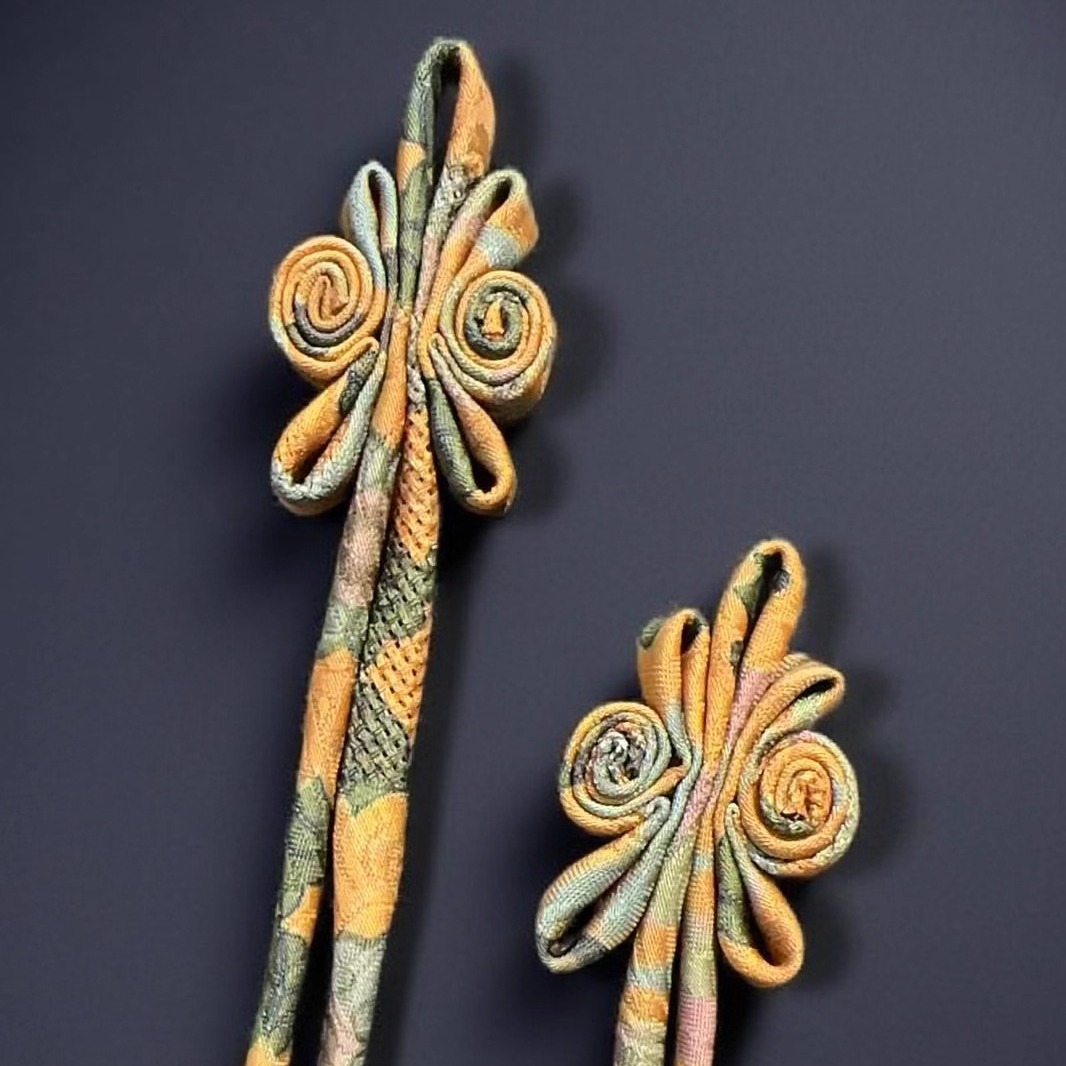 二轮蝴蝶造型旗袍扣定做