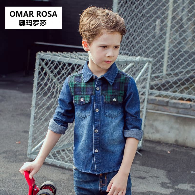 Chemise garcon OMAR ROSA à manche longue - Ref 2075987 Image 4