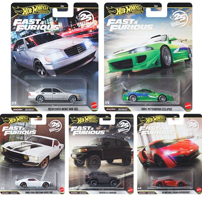现货Hot wheels风火轮金标速度与激情素鸡三菱日蚀车模型HNW46-N