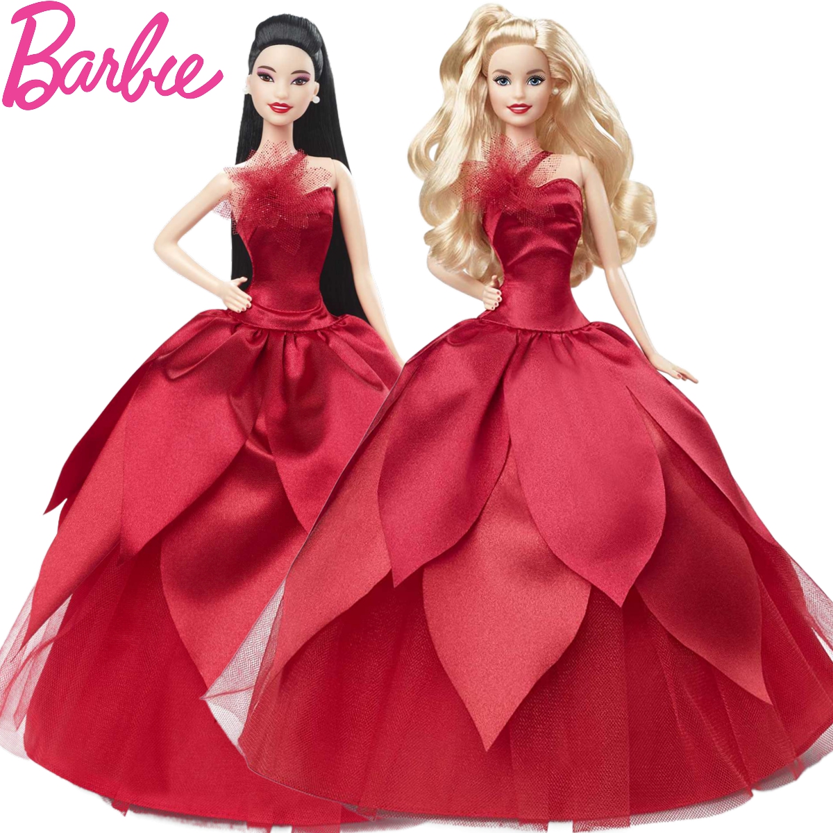 美国正版进口假日芭比娃娃2022珍藏版公主生日礼物女孩玩具