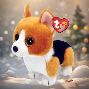 专柜正品 柯基犬宠物狗毛绒公仔可爱大眼儿童女友玩具 美国品牌TY