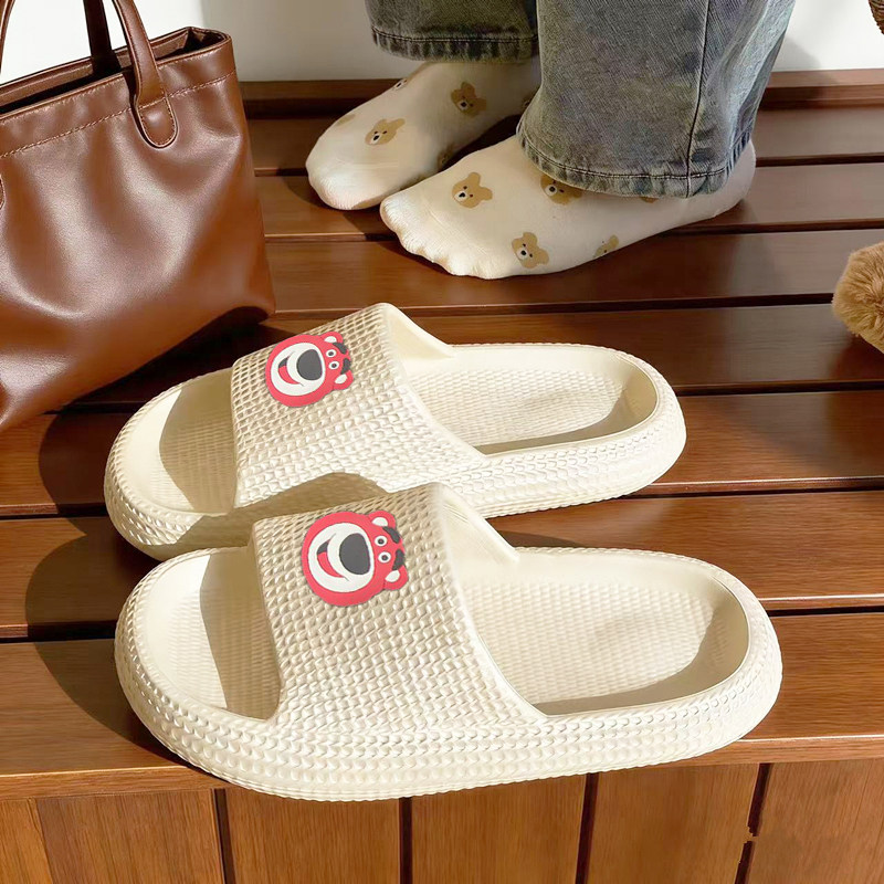 夏季凉拖鞋防滑男女款网红时尚居家室内外穿通用休闲卡通一字拖