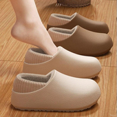 加绒2025爆款 棉拖鞋 女冬勃肯鞋 厚底防滑保暖可外穿情侣居家毛毛拖